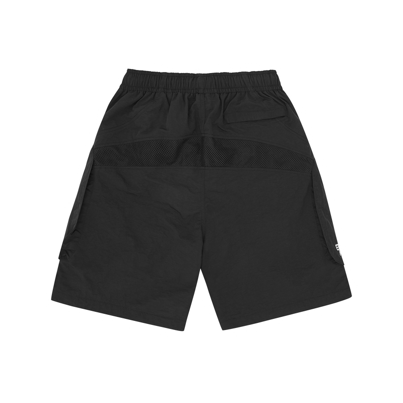 BBK NYLON PANEL SHORT [BLACK]