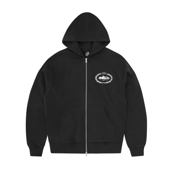 BBK ROYALE ZIP HOODIE [BLACK]