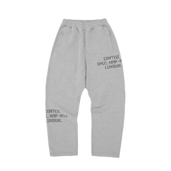 HMP STENCIL OPEN HEM SWEATPANT [LIGHT HEATHER]