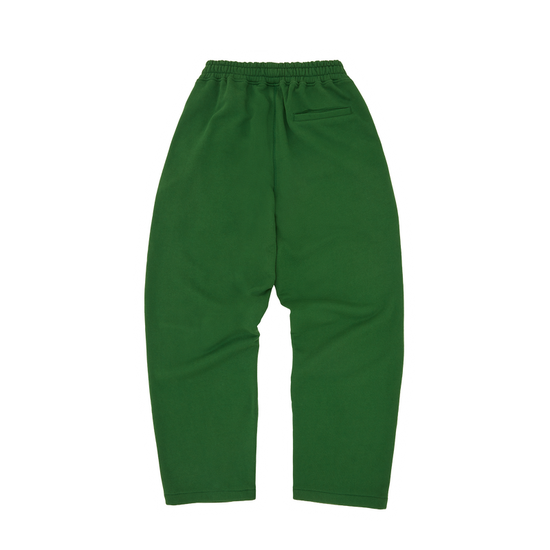 ISLAND PUFF PRINT OPEN HEM SWEATPANT [GREEN]