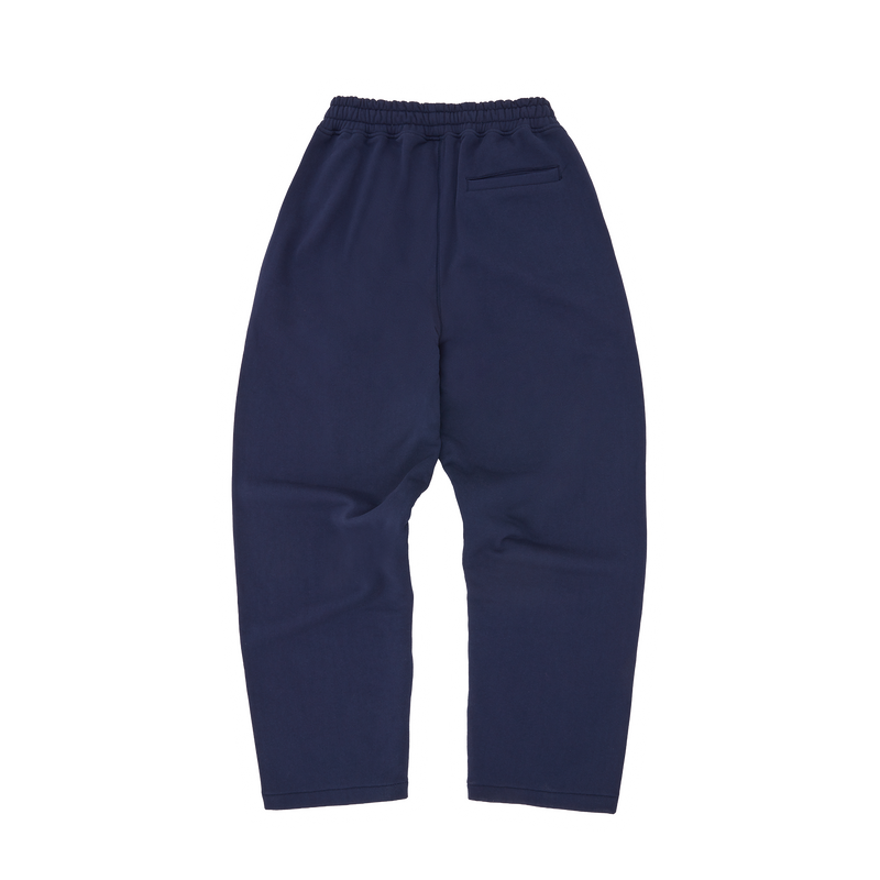 ISLAND PUFF PRINT OPEN HEM SWEATPANT [NAVY]