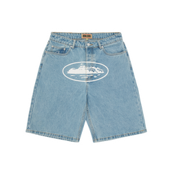 ISLAND BAGGY DENIM SHORT [STONEWASH]