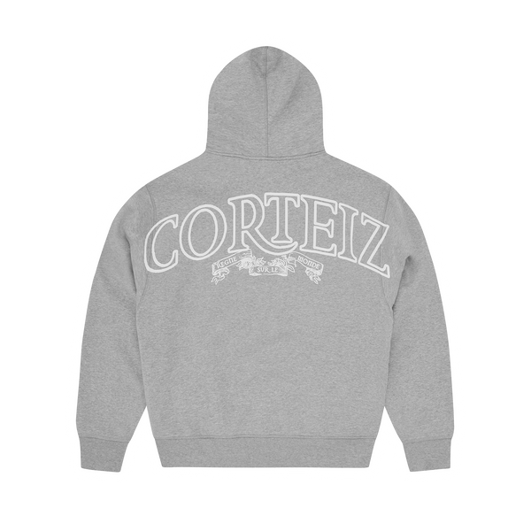 SUPERIOR ROYALE ZIP HOODIE [HEATHER GREY]