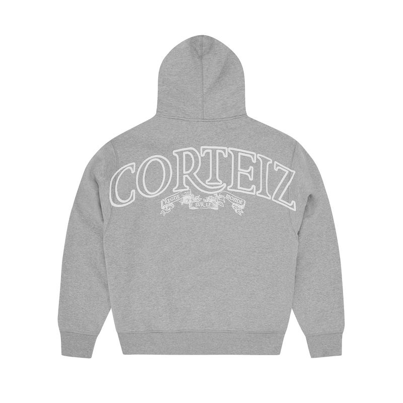 SUPERIOR ROYALE ZIP HOODIE [HEATHER GREY]