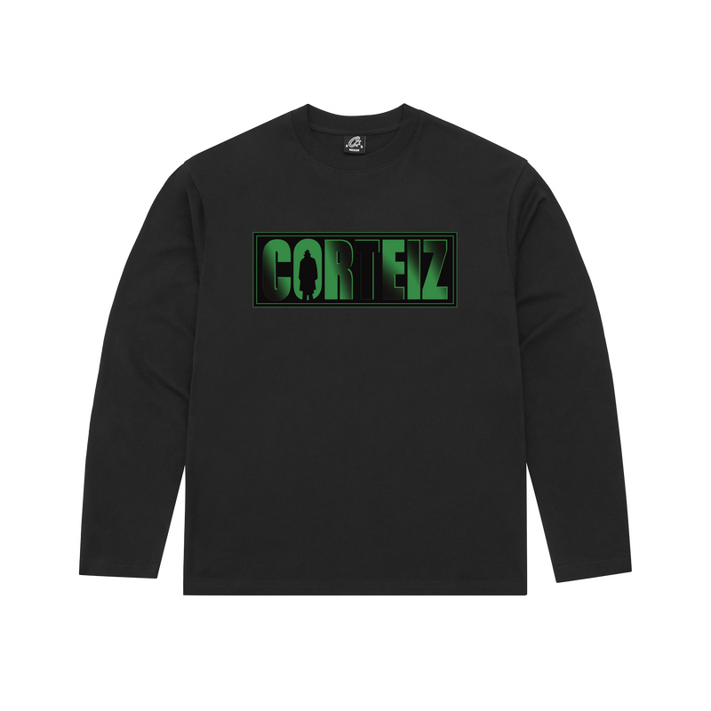 SHADOW MAN LONGSLEEVE TEE [BLACK]
